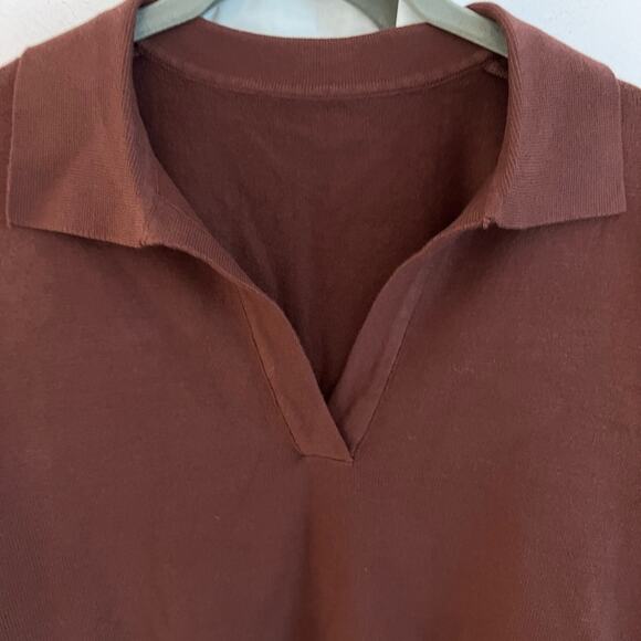 NWT REVOLVE & ANTHROPOLOGIE lovers COMMENSE collared sweater oversized XS - Picture 3 of 12